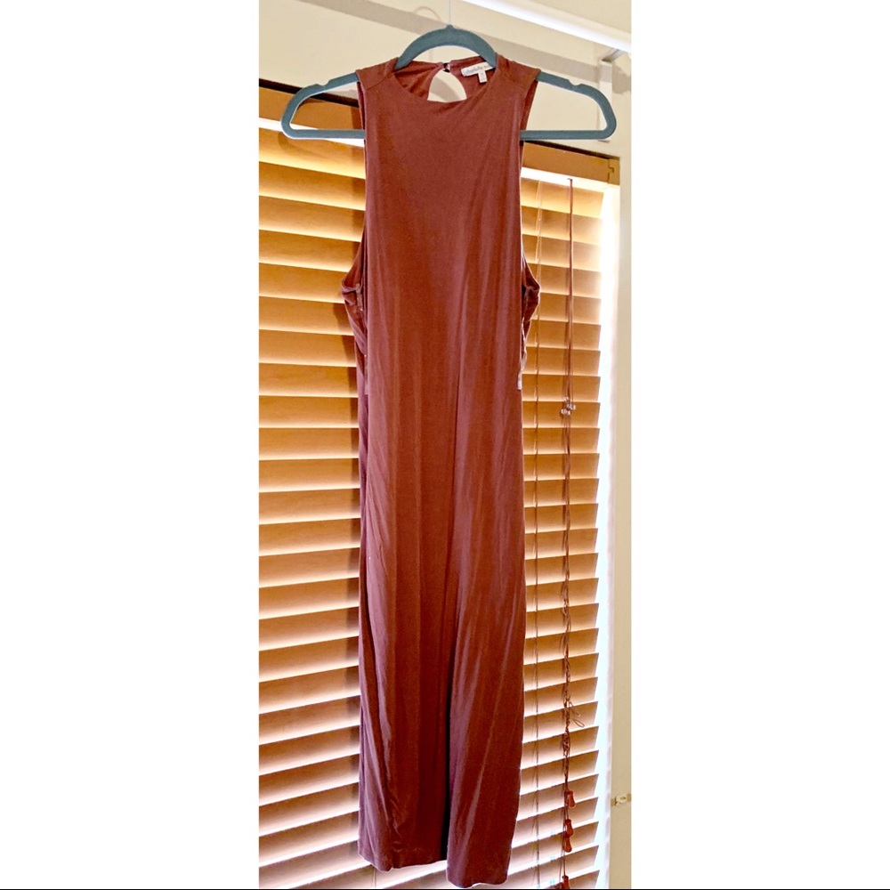 Mauve midi dress